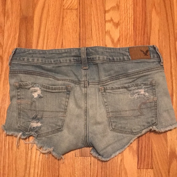 American Eagle Distressed Shortie Shorts - Picture 2 of 2